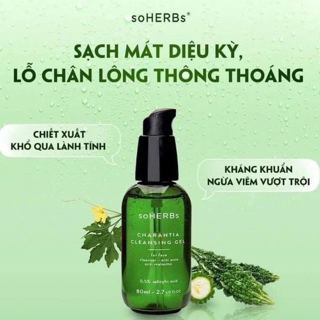 [ GIÁ GỐC ] SỮA RỬA MẶT KHỔ QUA SOHERBS 80ML