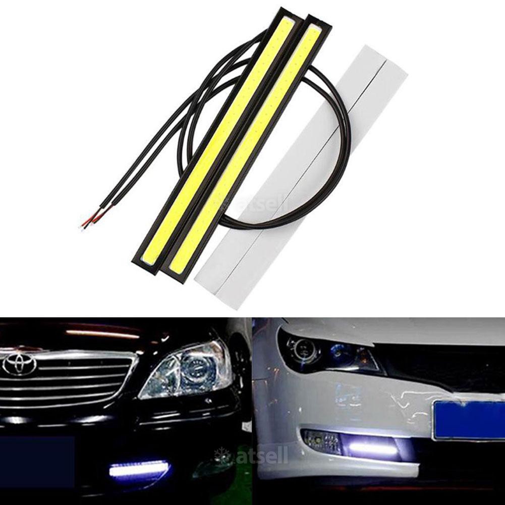 1 cái 17CM Đèn LED xe hơi COB DRL Đèn lái xe sương mù DC12V chống nước