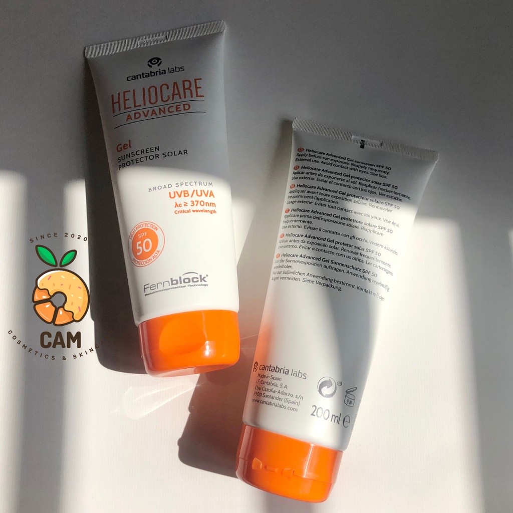 Kem chống nắng dành cho mặt và body Heliocare Advanced Gel SPF50++ 200ML