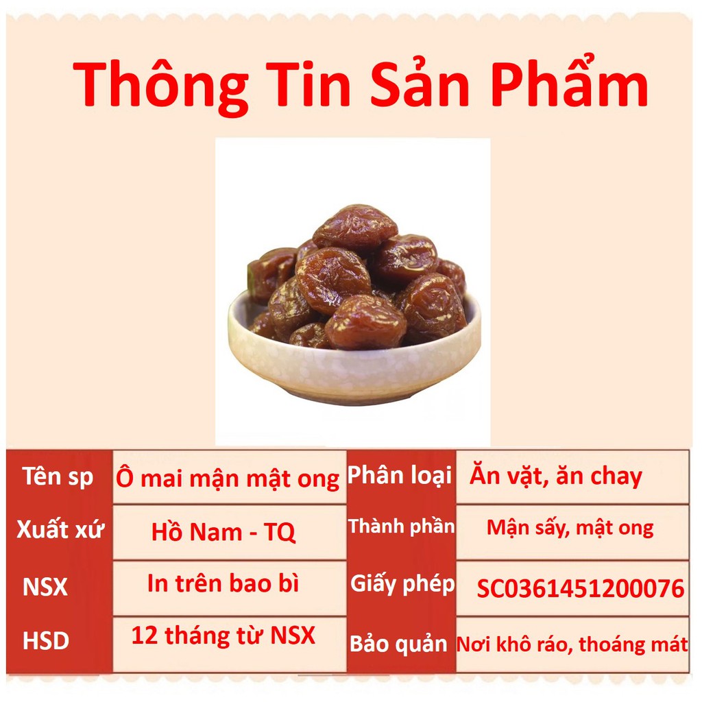 Ô Mai Siêu Ngon Date Mới 1 Túi 500G ❤️FREESHIP❤️ Ô Mai Mận Mật Ong - Đồ Ăn Vặt Ngon | BigBuy360 - bigbuy360.vn