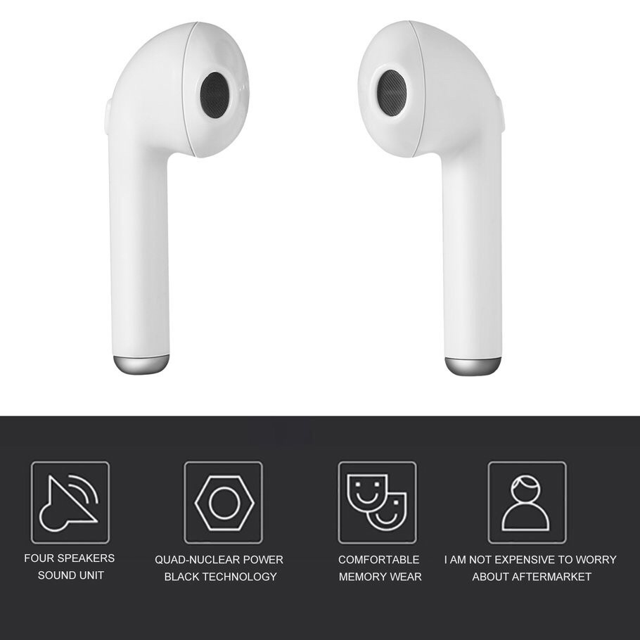 Còn hàng i7s TWS earphone earbuds Tai nghe không dây bluetooth 5.0 Tai nghe thể thao Tai nghe nhét tai Tai nghe trong tai không dây có Mic Cho tất cả điện thoại thông minh