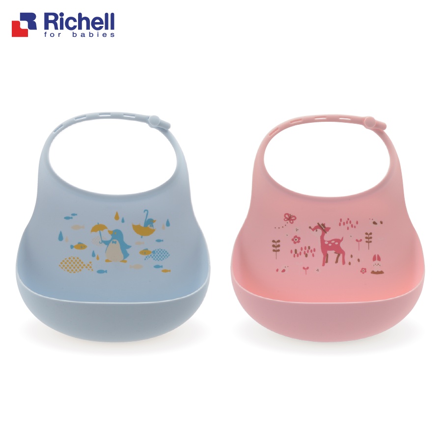 Yếm ăn dặm Richell silicone