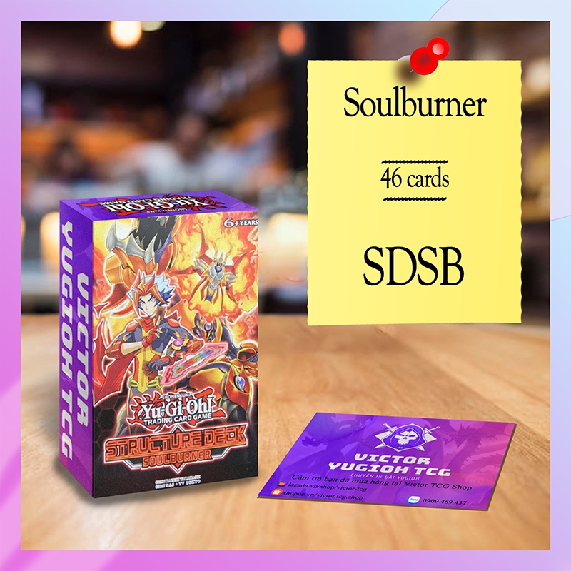 Bộ bài Yugioh - Soulburner Structure Deck 2019 - SDSB - 46 lá (Chỉ in 1 mặt)