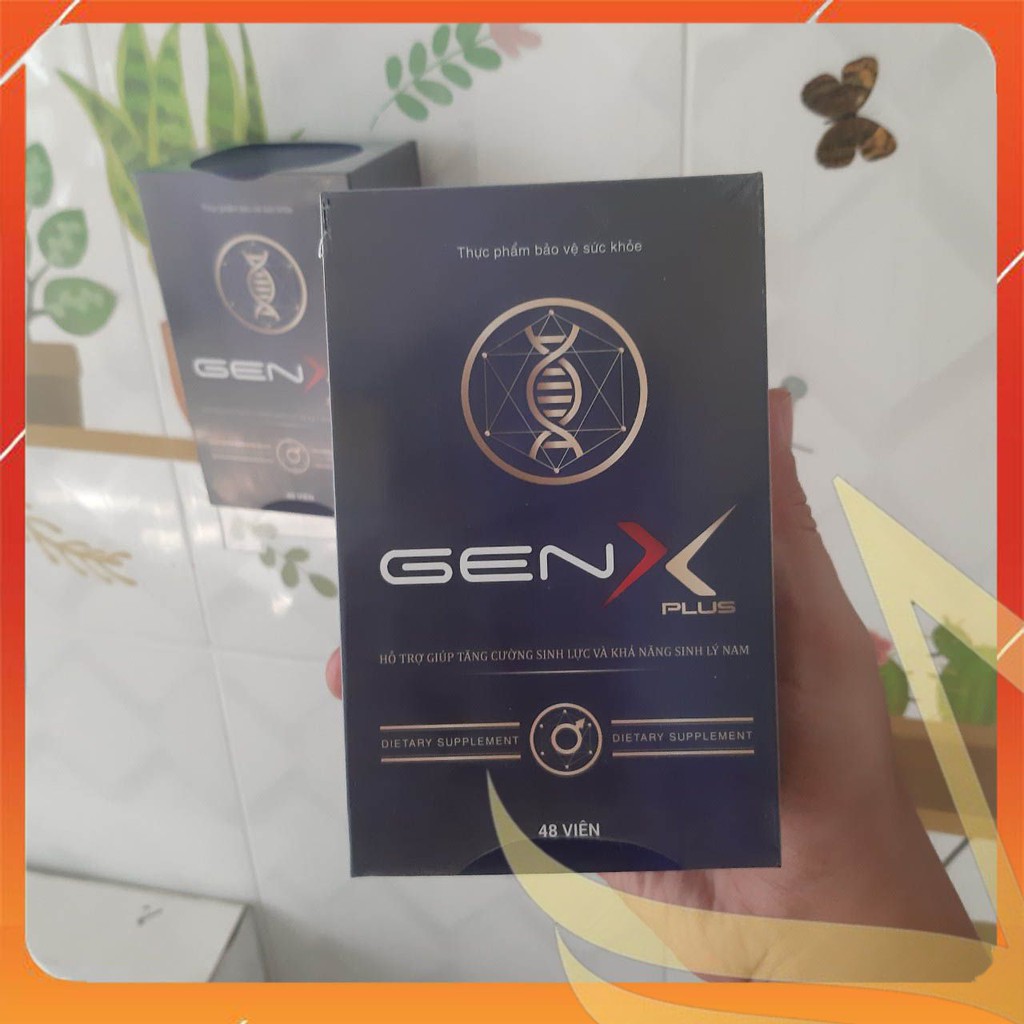 VIÊN SINH LÝ GEN X PLUS - Chính Hãng Hộp 48 Viên Phiên Bản Mới - Khẳng Định Bản Lĩnh Tột Đỉnh Thăng Hoa - [CÓ CHE TÊN]