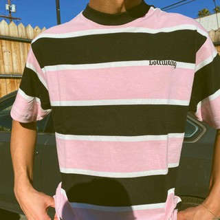 Áo Thun Tay Ngắn Kẻ Sọc Phong Cách Golf Wang 20ss