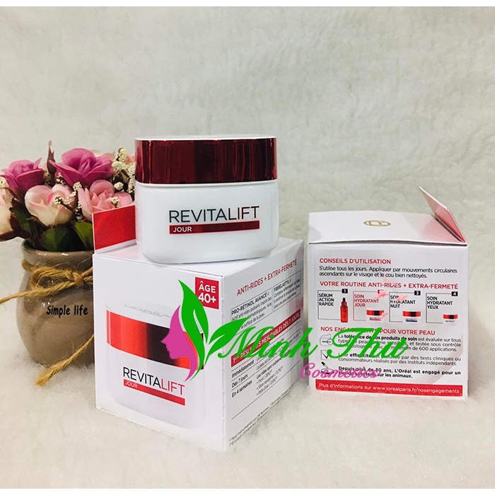 Kem L'Oreal Revitalift Soin Hydratant Jour 50ml - Dưỡng ẩm, chống lão hóa