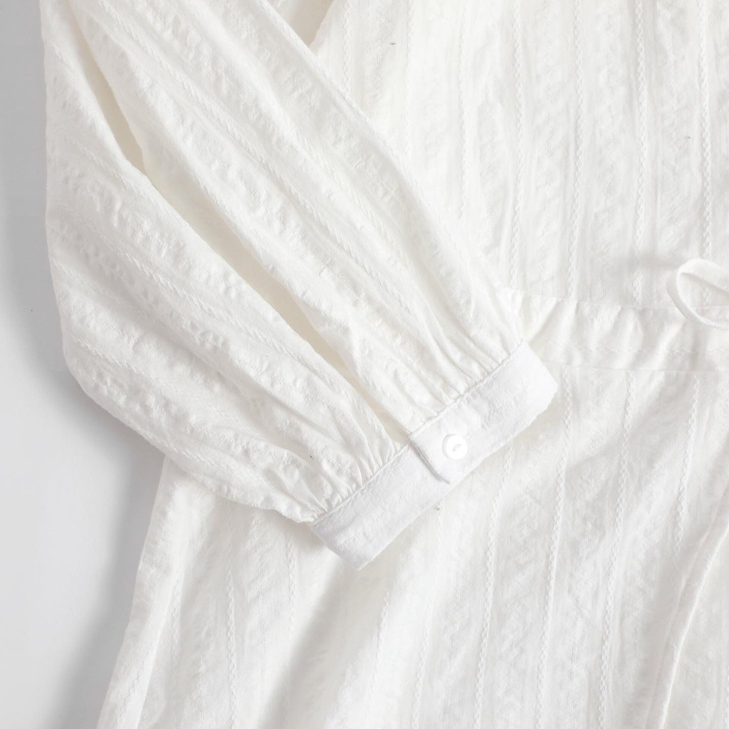 ❗️ LILAC - VNXK - DƯ XỊN - GIÁ TỐT ❗️ - Áo Primak Babydoll Trắng Xuất Dư