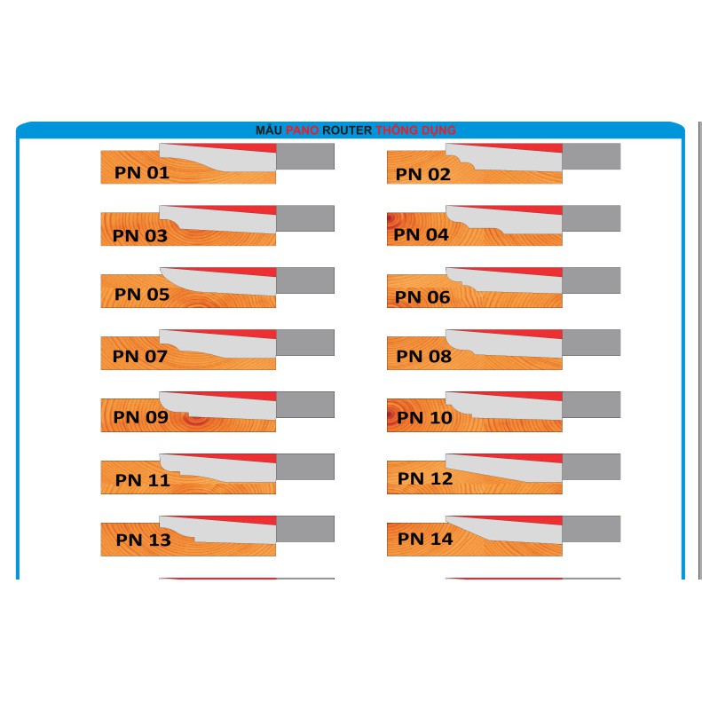 MŨI PHAY GỖ ĐÁNH VÁN HUỲNH PN06