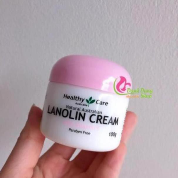 Kem Cừu Healthy Care Lanolin Cream with Vitamin E 100g Úc