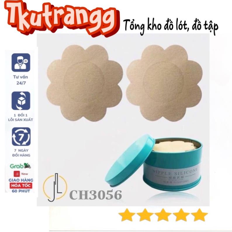 Miếng Dán Ti, Đầu Ngực, Nhũ Hoa Giấy Dùng 1 Lần Hình Hoa (loại 1,video thật) PK Tkutrang