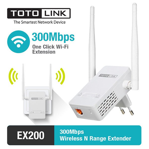 Bộ mở rộng sóng Totolink EX200 300Mbps (Chính hãng)