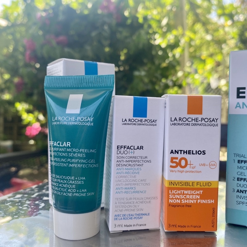 Set La roche Posay mini cho da mụn nhạy cảm