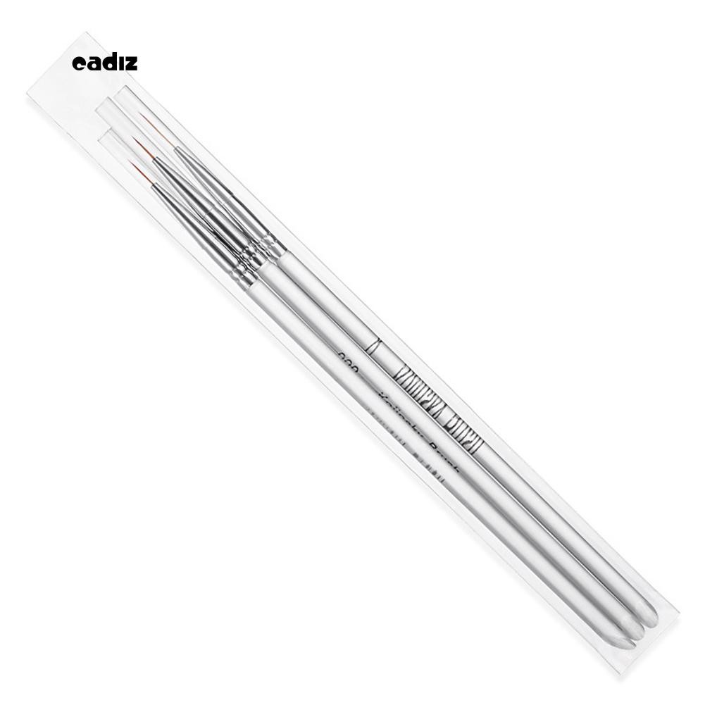 Set 3 bút vẽ trang trí móng tay tiện lợi 16.6cm x 1.1cm