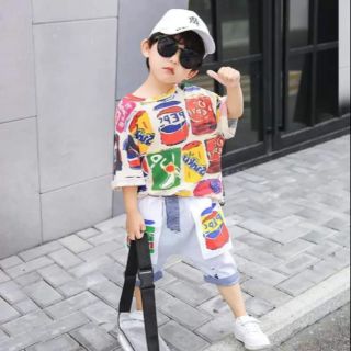 Bộ quần áo mùa hè đẹp và sành điệu cho bé trai