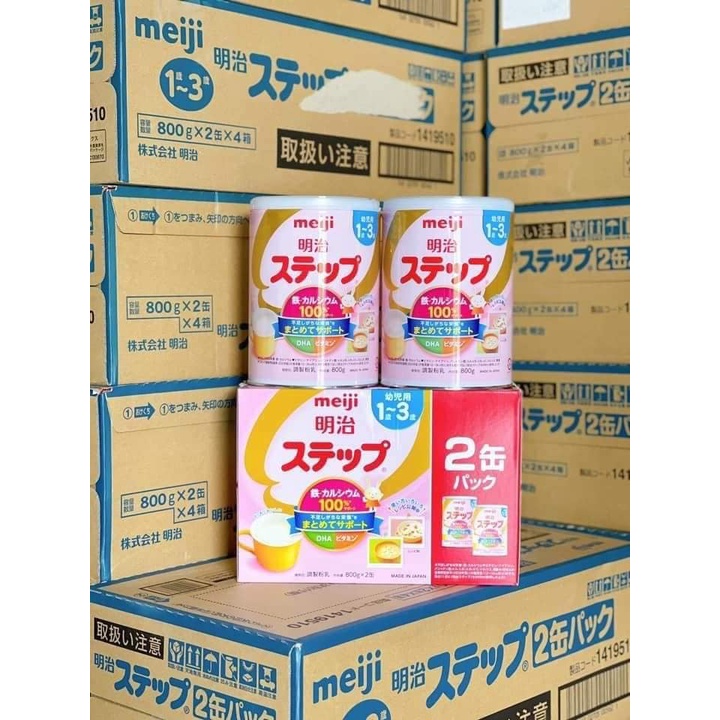 Sữa bột MEIJI Nội Địa Nhật lon 800g số 0-1 và 1-3 [ HÀNG CHÍNH HÃNG]