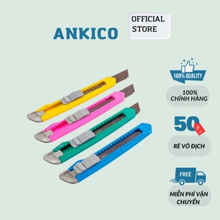 Dao rọc giấy mini l804 - lớn l803 dao rọc giấy loại nhỏ tiện dụng lưỡi 9mm ankico