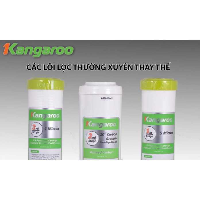 Lõi lọc nước kangaroo số 1 số 2 số 3 chính hãng