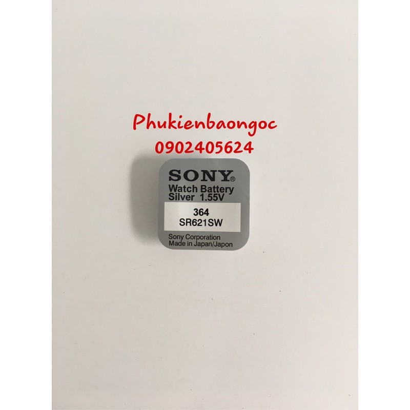 Viên pin đồng hồ 1,55V Murata Sony SR621SW 364 AG1 LR621 L621F SR621