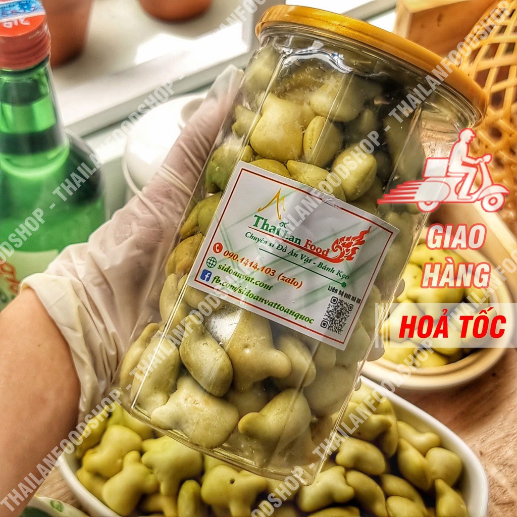 Bánh Gấu Chùm Ngây Nhân Kem Hiệu Moringa Lon 300gr