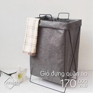 Giỏ đựng quần áo khung kim loại