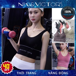 Áo Bra Tập Gym Yoga Thể Thao Alexander Cao Cấp Croptop Thể Thao Có Mút Ngực Nâng Ngực Tạo Dáng Chất Liệu Đẹp 5 Màu