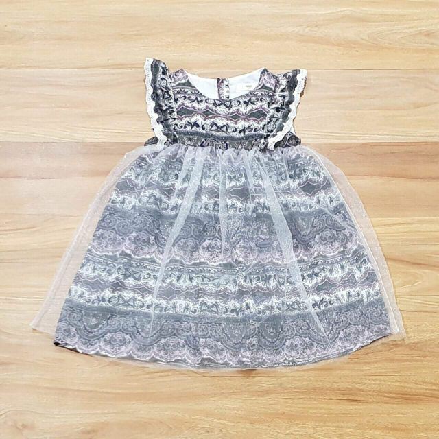 Đầm voan phồng xuất Hàn TRISSI cho bé gái