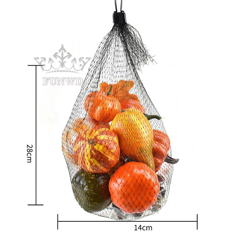 Mô hình rau củ quả/quả bí/hạt dẻ/dâu mùa thu nhân tạo cho trang trí Halloween