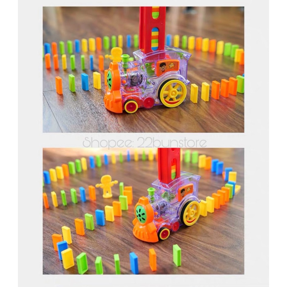 TÀU HỎA XẾP DOMINO TỰ ĐỘNG BÉ THỎA SỨC SÁNG TẠO