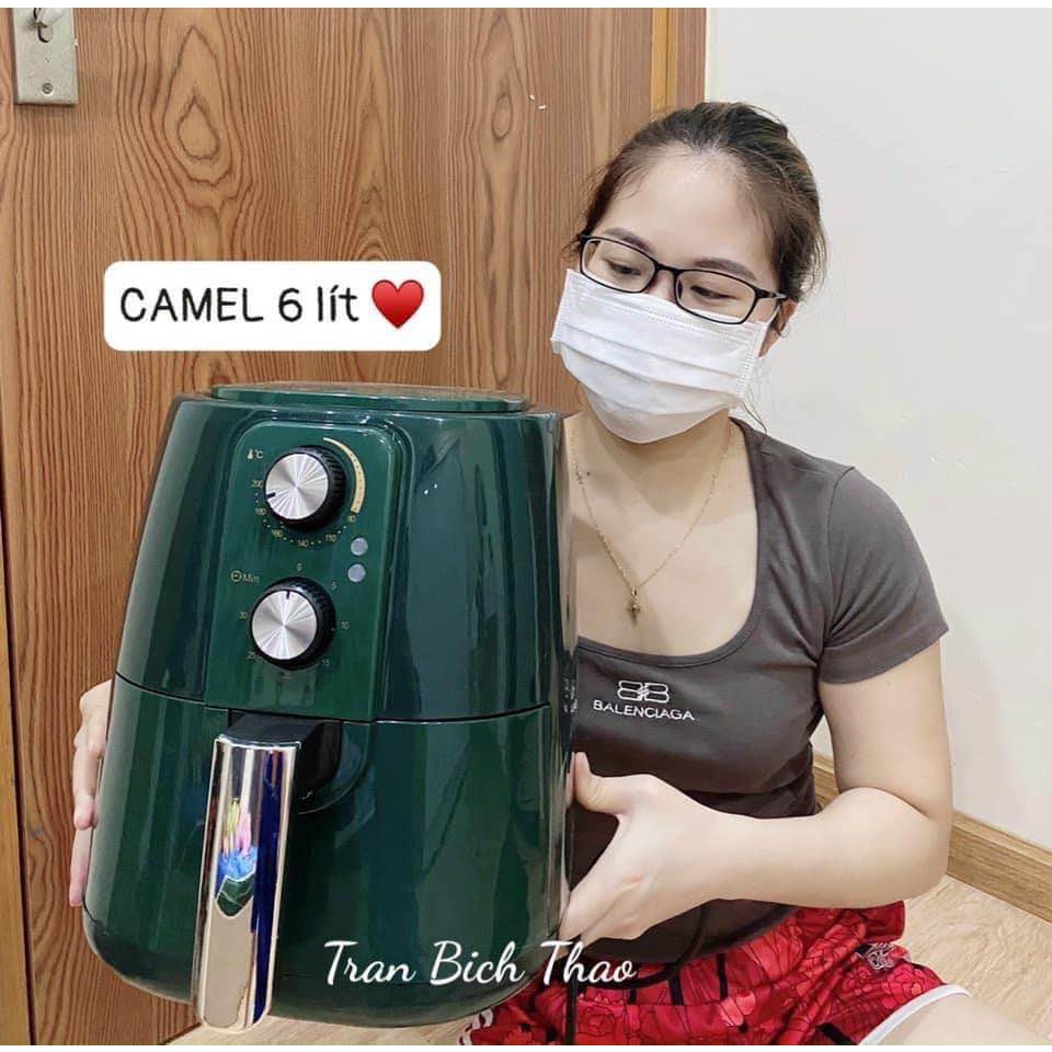 NỒI CHIÊN KHÔNG DẦU CAMEL 6 LÍT THIẾT KẾ ĐẸP CÔNG NGHỆ TIÊN TIẾN RABID AIR