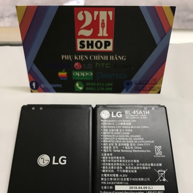 PIN LG K10 (K410A) CHÍNH HÃNG, DUNG LƯỢNG 2300MAH