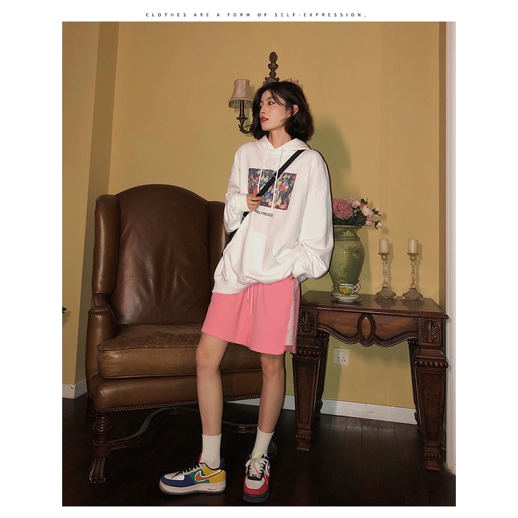 Áo Hoodie Tay Dài Dáng Rộng In Họa Tiết Cá Tính Kiểu Hàn Quốc Cho Nữ | BigBuy360 - bigbuy360.vn