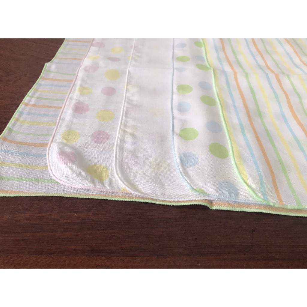 Set 5 khăn sữa xuất Hàn hãng Issop