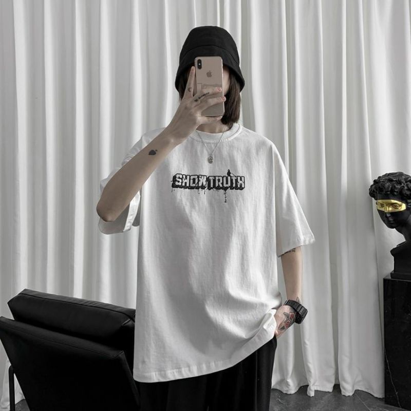 Áo Thun Tay Lỡ 100% Cotton Nam Nữ Unisex Form Rộng Ulzzang