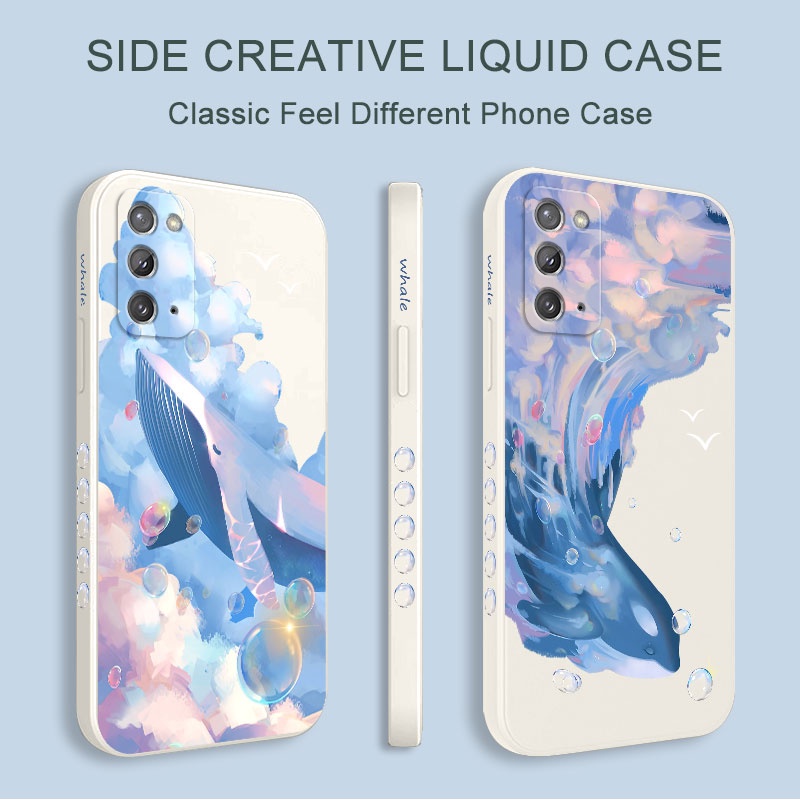 Ốp Điện Thoại Silicon Dẻo Họa Tiết Cá Voi Cho Samsung Galaxy Note 20 Ultra 10 Plus 9