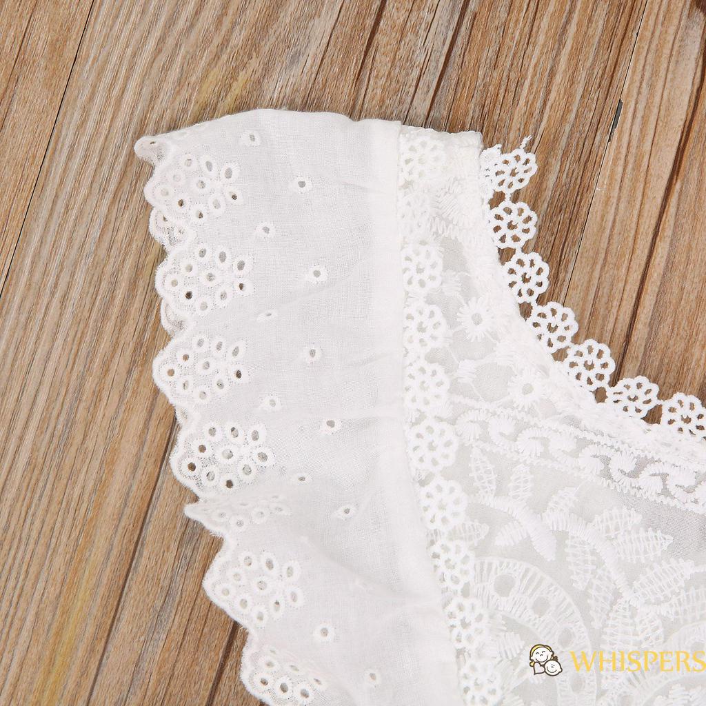 Áo Liền Quần Phối Ren Xinh Xắn Dành Cho Bé Gái