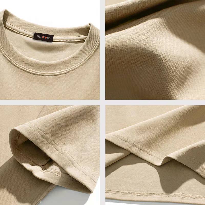 Áo thun cotton dáng rộng tay ngắn họa tiết chữ phong cách hiphop Mỹ thời trang dành cho nam V5ns