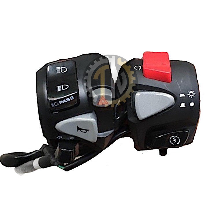 Cùm trái CB650R có hazzard và cùm phải PCX chính hãng gắn Vario, Click, Sonic, Satria, Exciter 150, Sirius