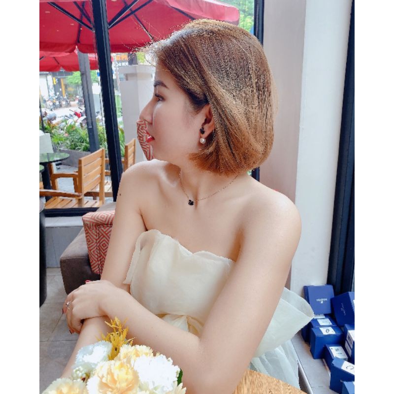 DÂY CHUYỀN NỮ THIÊN NGA ĐEN DÂY MÀU ROSE SALE OFF-HÀNG CHÍNH HÃNG