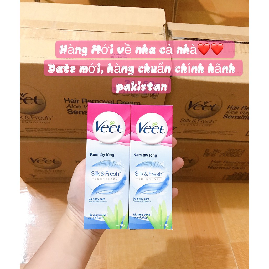 KEM TẨY LÔNG VEET DÀNH CHO DA NHẠY CẢM 25G &amp; 50G( hàng chính hãng phân phối bời cty DKSH Việt Nam)