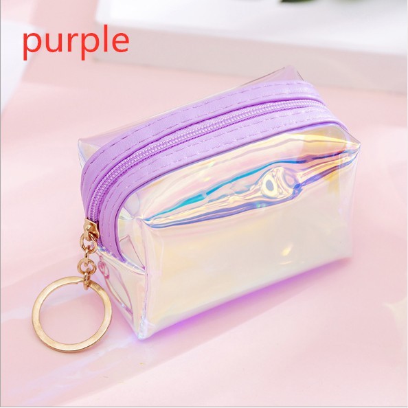 Bóp mini đựng tiền xu màu laser dễ thương | BigBuy360 - bigbuy360.vn
