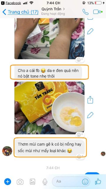 Tắm trắng Cam Vitamin C