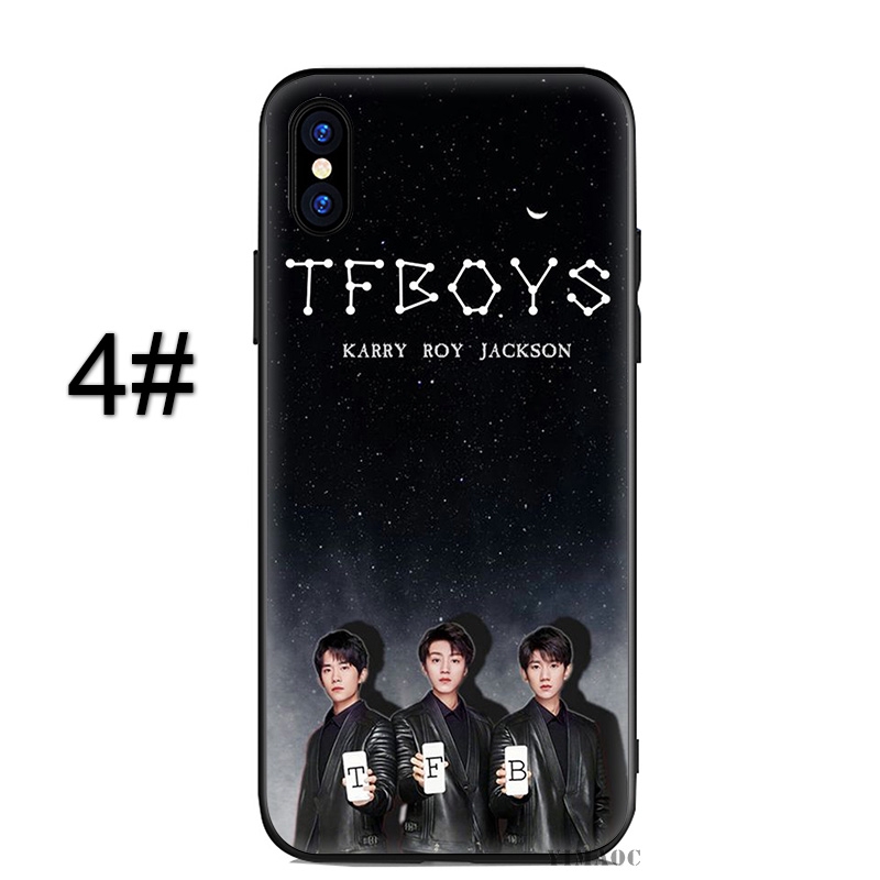 Ốp điện thoại dẻo họa tiết nhóm nhạc tfboys cho dòng iPhone XS Max XR 8 7 Plus 6 6S 5S SE TF