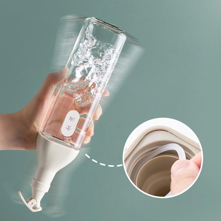 Chai và hũ đựng gia vị nhà bếp bằng thủy tinh màu trắng sang trọng