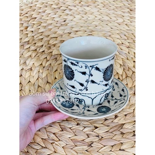Cốc uống trà men dạn bát tràng