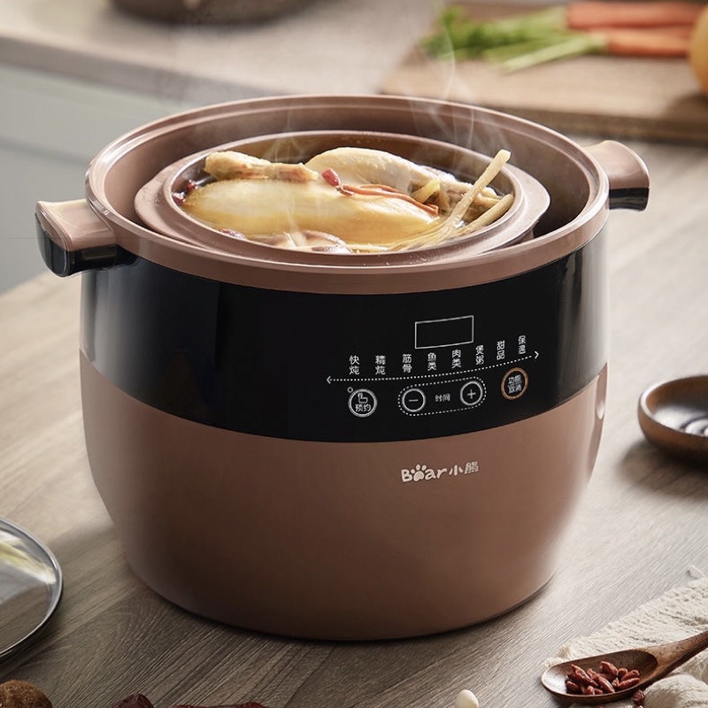 Nồi nấu cháo chậm tử sa 4.5L cách thủy BEAR DDZ-B45Z1