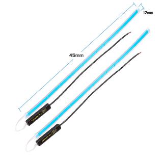 2x Sequential LED Strip Turn Signal Switchback Indicator Daytime Running Lights