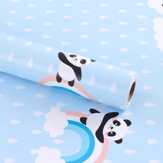 Combo 10m decal dán tường GẤU TRÚC XANH (khổ 45cm)