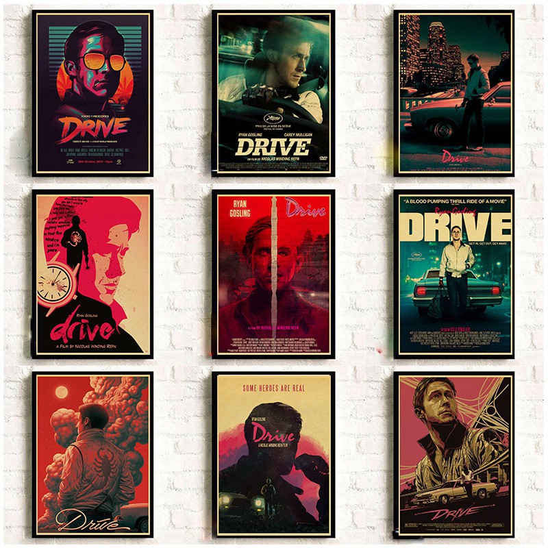 Poster Phim Ryan Gosling Dán Tường Trang Trí Phong Cách Vintage