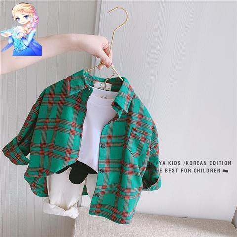 Áo Sơ Mi Tay Dài Họa Tiết Kẻ Sọc Phong Cách Phương Tây Mẫu Mới Thời Trang Xuân Thu Cho Bé Trai