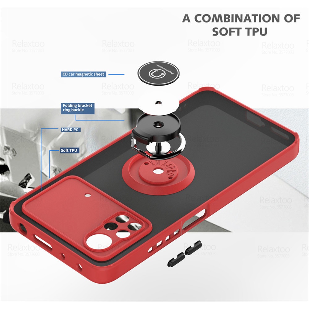 For Xiaomi Poco X4 Pro 5G Case Car Magnetic Holder Matte Armor Phone Cover Pocco X 4 Pocox4 x4Pro NFC Camera Protect Stand Coque